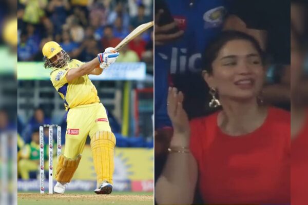 Watch: Sara Tendulkar's Stunned Reaction To MS Dhoni's Hat-Trick Of Sixes