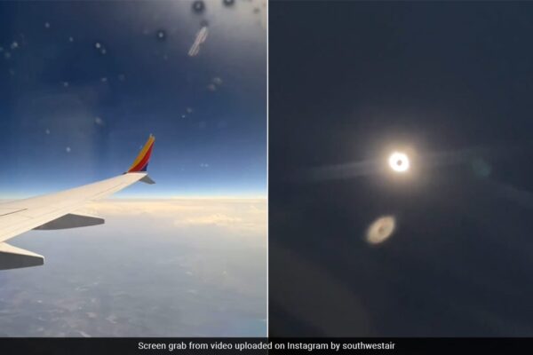 ''Once In A Lifetime'': Stunning Video Shows Total Solar Eclipse From Plane At 35,000 Feet