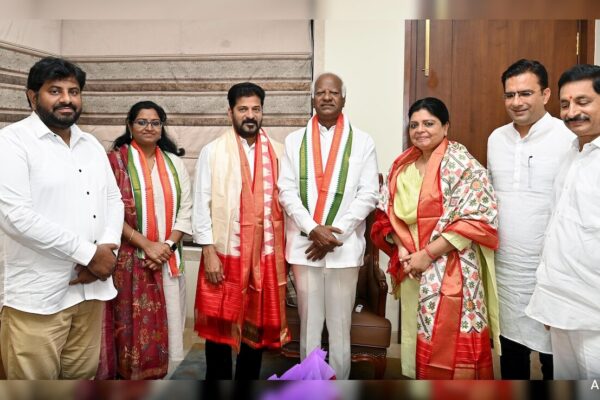 BRS MLA Kadiyam Srihari, Daughter Join Congress Ahead Of Lok Sabha Polls