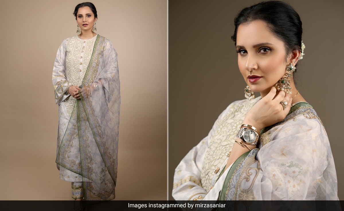 Eid 2024: Sania Mirza In A Pastel Suit Looked As Radiant As The Eid Ka Chaand