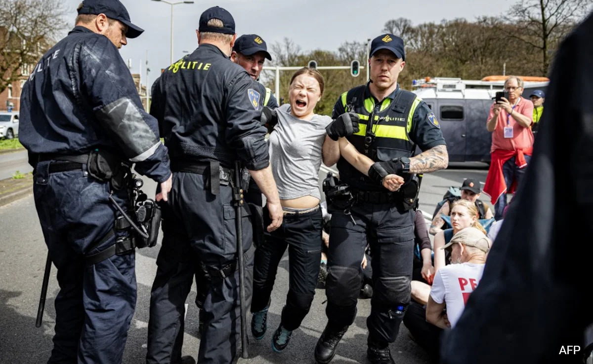 Greta Thunberg Detained At Dutch Protest Against Fossil Fuel Subsidies