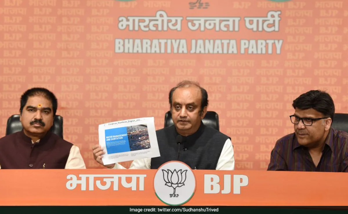 Congress Poll Manifesto Is A "Bundle Of Lies", Says BJP