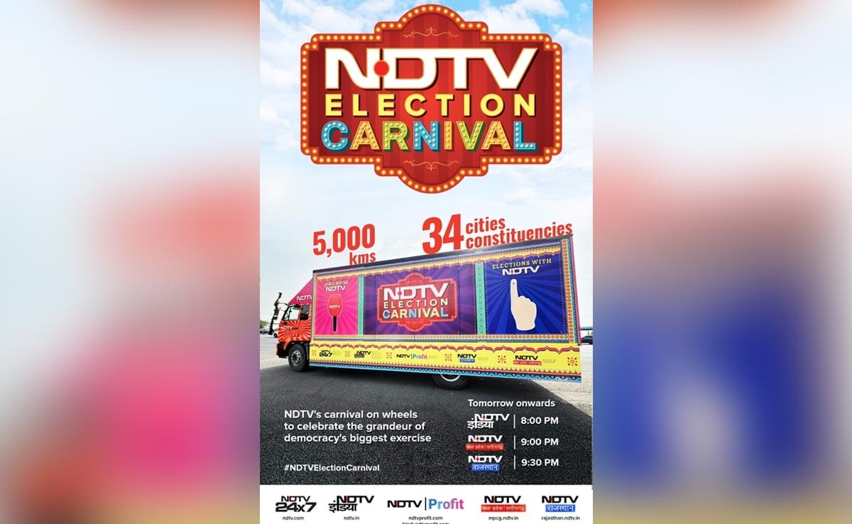 NDTV Election Carnival To Bring Poll Coverage From 34 Cities Across 4,000 Km