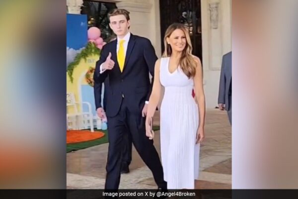 Donald Trump's Youngest Son Barron Makes Rare Appearance, Video Viral