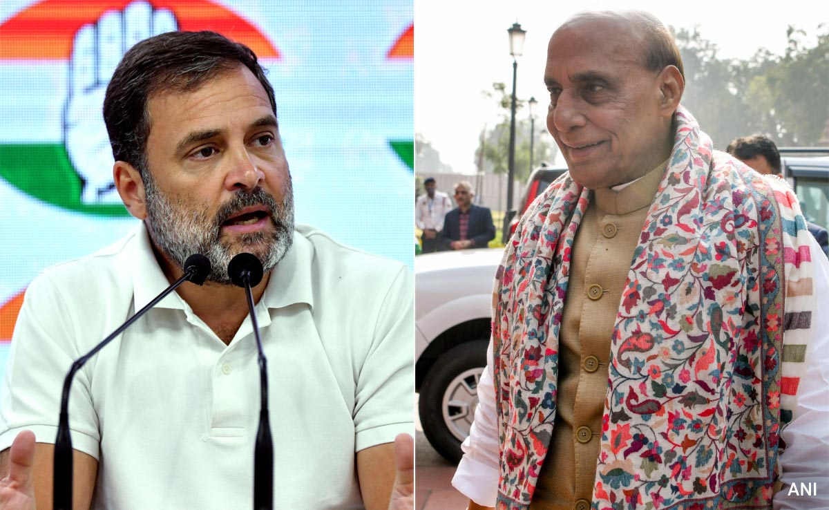 "Best Finisher In Indian Politics": Rajnath Singh's Jibe At Rahul Gandhi