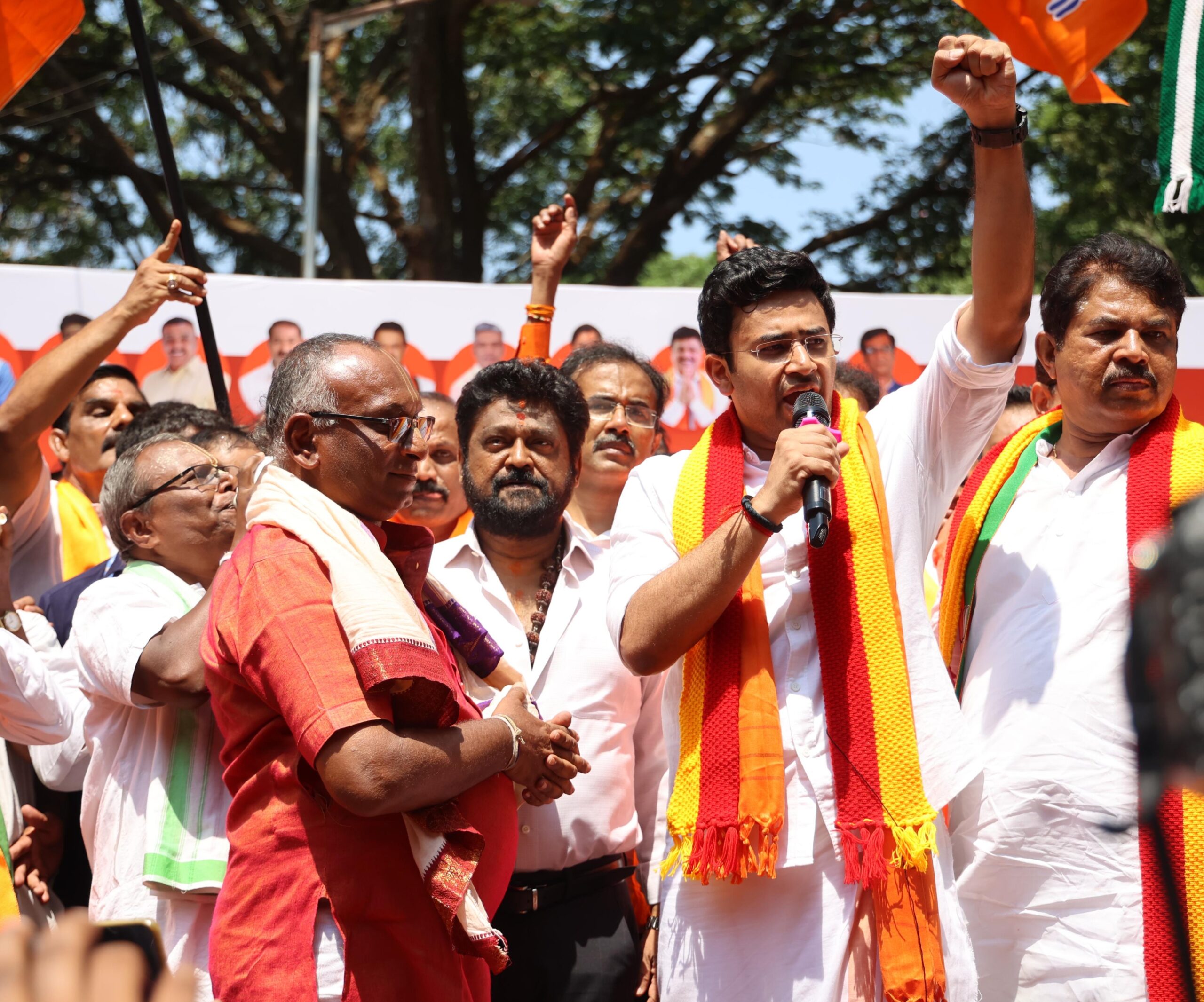 Bengaluru Congress Pick Says Students Forced To Attend Tejasvi Surya Rally