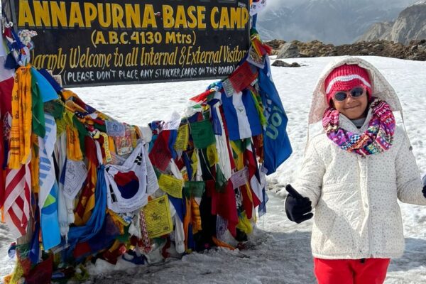 8-Year-Old Delhiite Scales Annapurna Base Camp