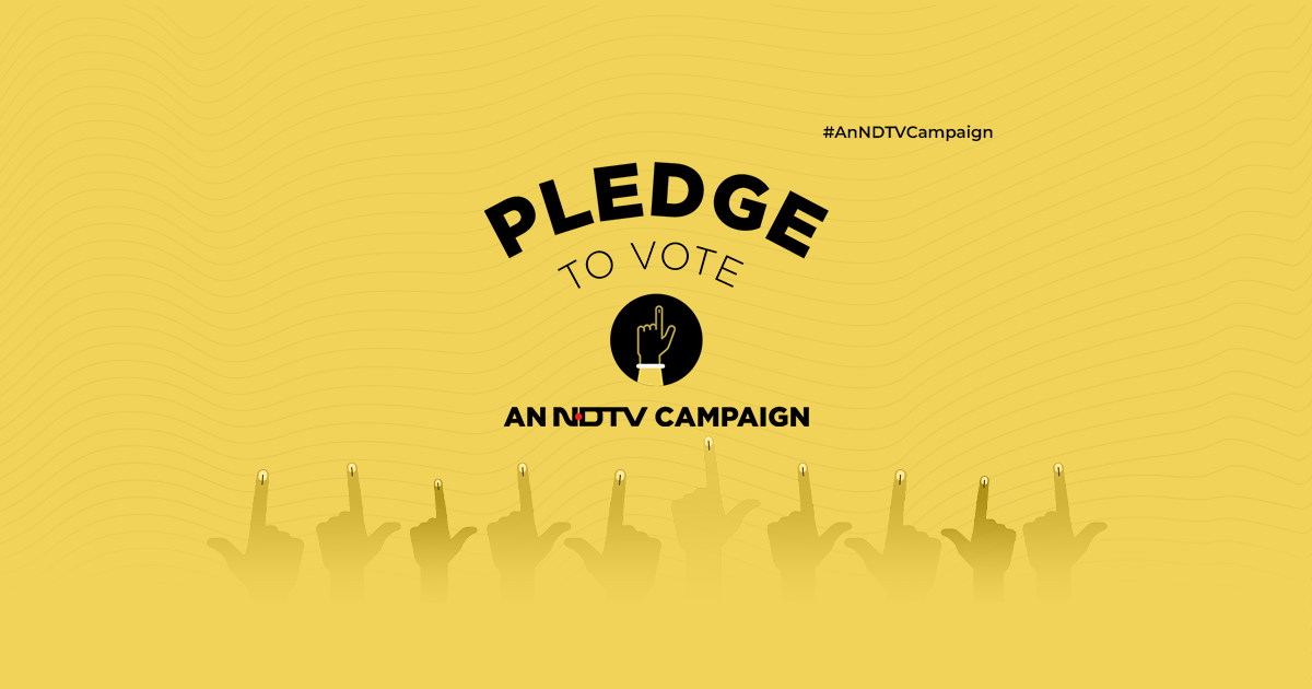 NDTV Campaign: I Pledge To Vote – Click Here