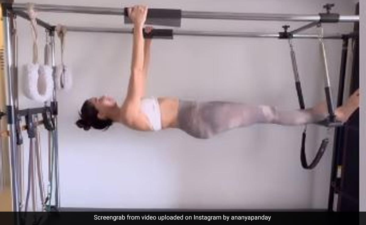 Fitness Goals Alert: Inside Ananya Panday's Pilates Session