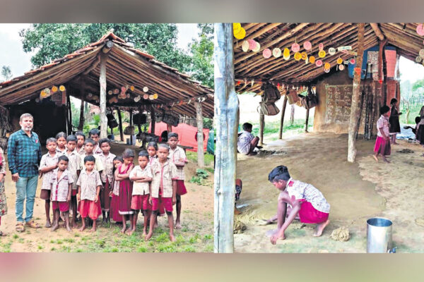 Tribal children in Seethakka’s constituency struggle with no school building