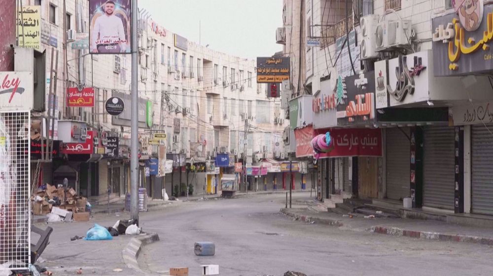 Empty streets in Jenin during major Israeli raid across West Bank