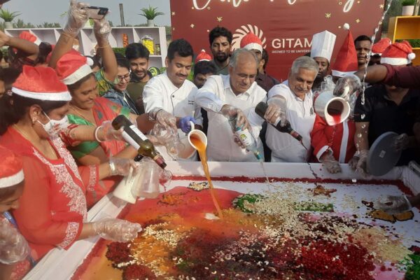 GITAM ignites festive spirit with cake mixing ceremony