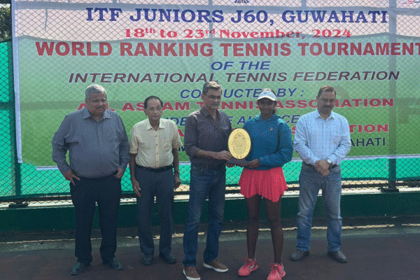 TG’s Rishitha wins ITF World Tennis Tour Juniors-J60 Girls singles title held in Guwahati