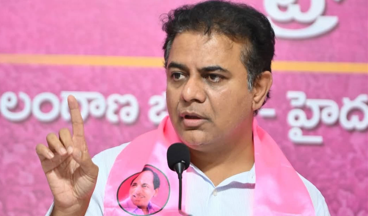 KTR slams Revanth Reddy over call to TDP to destroy BRS flagposts, pedestals