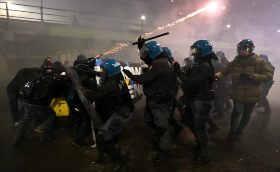 Police, protesters clash in Milan amid Winter Olympics