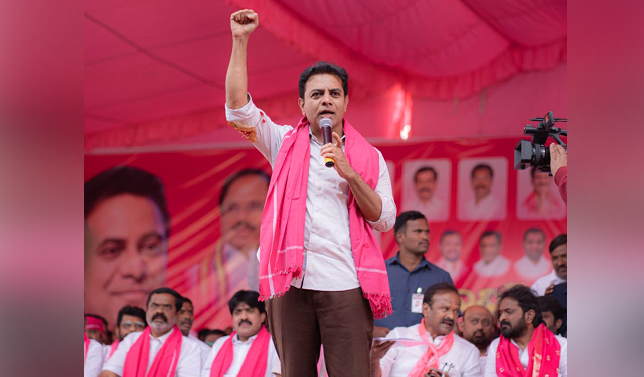 KTR urges voters to reject Congress, BJP in civic polls