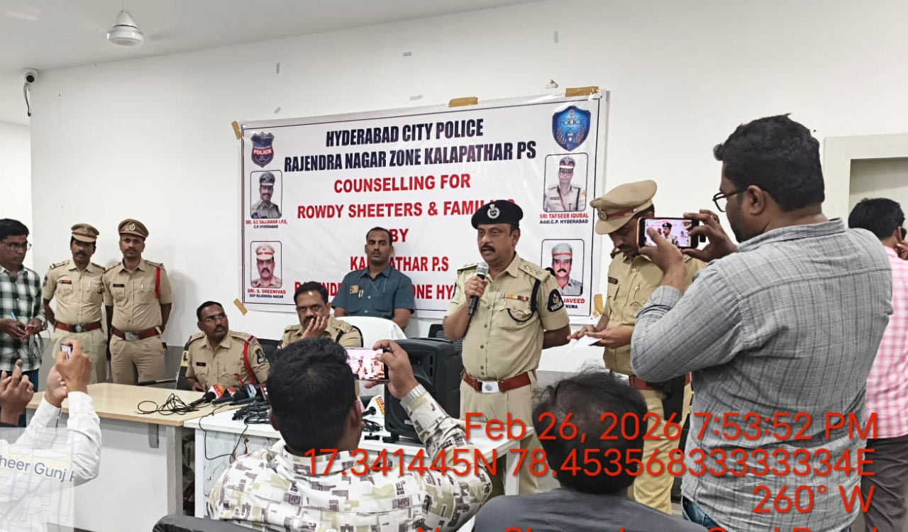 Hyderabad police conduct counselling, welfare drive for rowdy sheeters