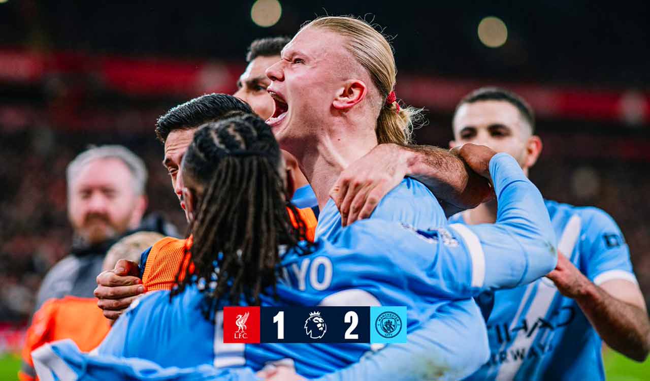 Premier League: Man City stun Liverpool 2-1 at Anfield to keep title hopes alive