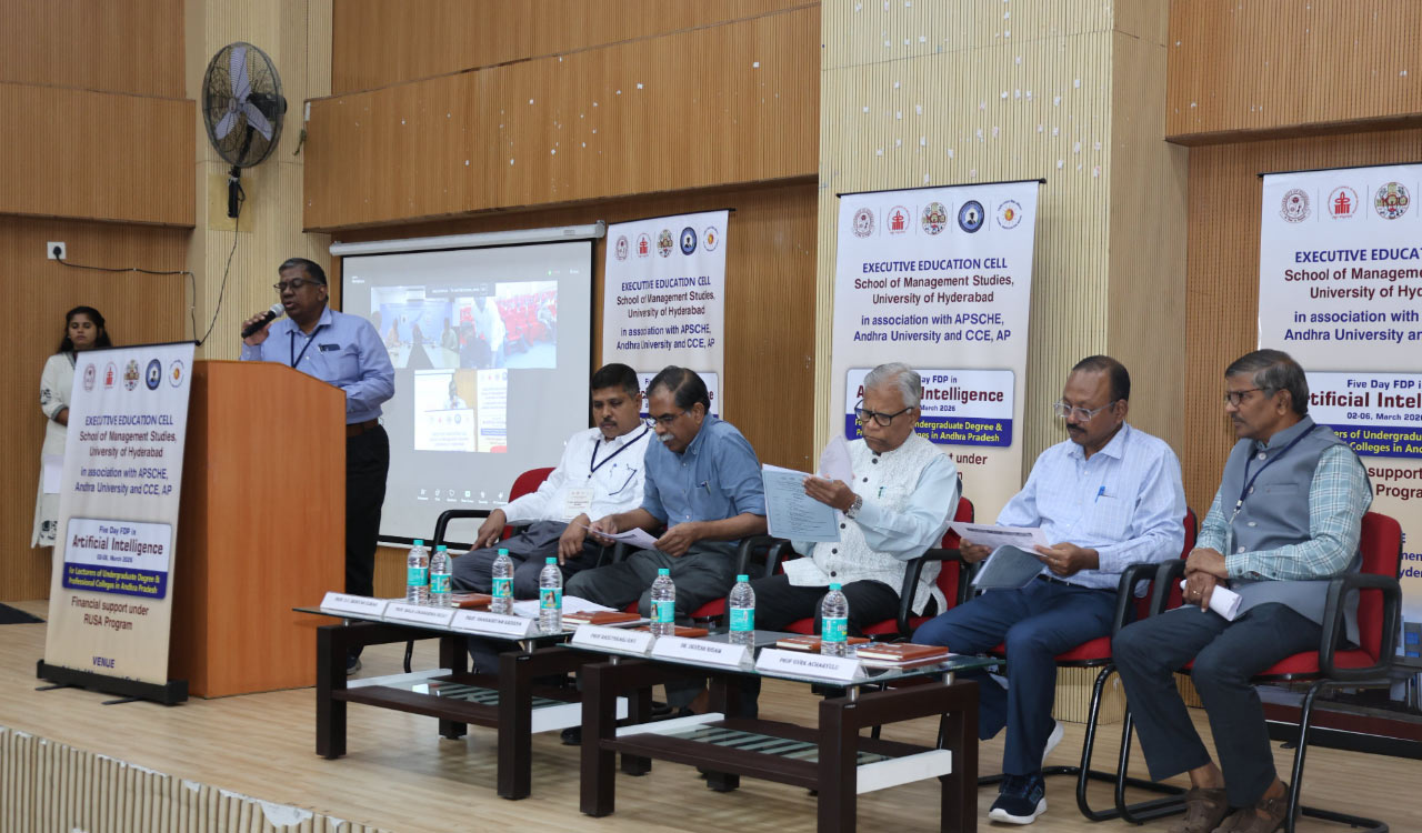 University of Hyderabad holds five-day Faculty Development Programme on Artificial Intelligence