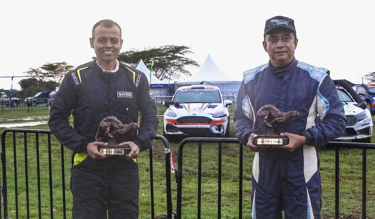 Hyderabad rally driver Naveen’s historic show in Kenya