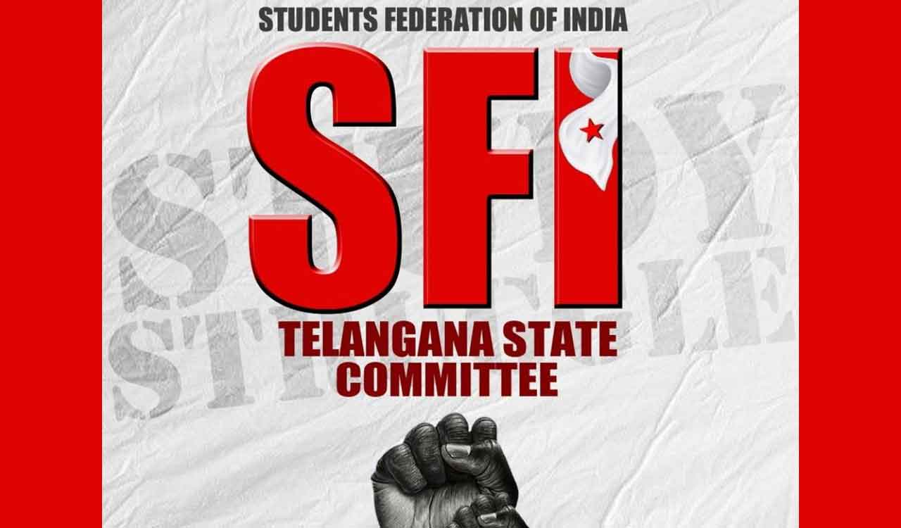 SFI Telangana opposes NEP 2020,demands alternative education policy