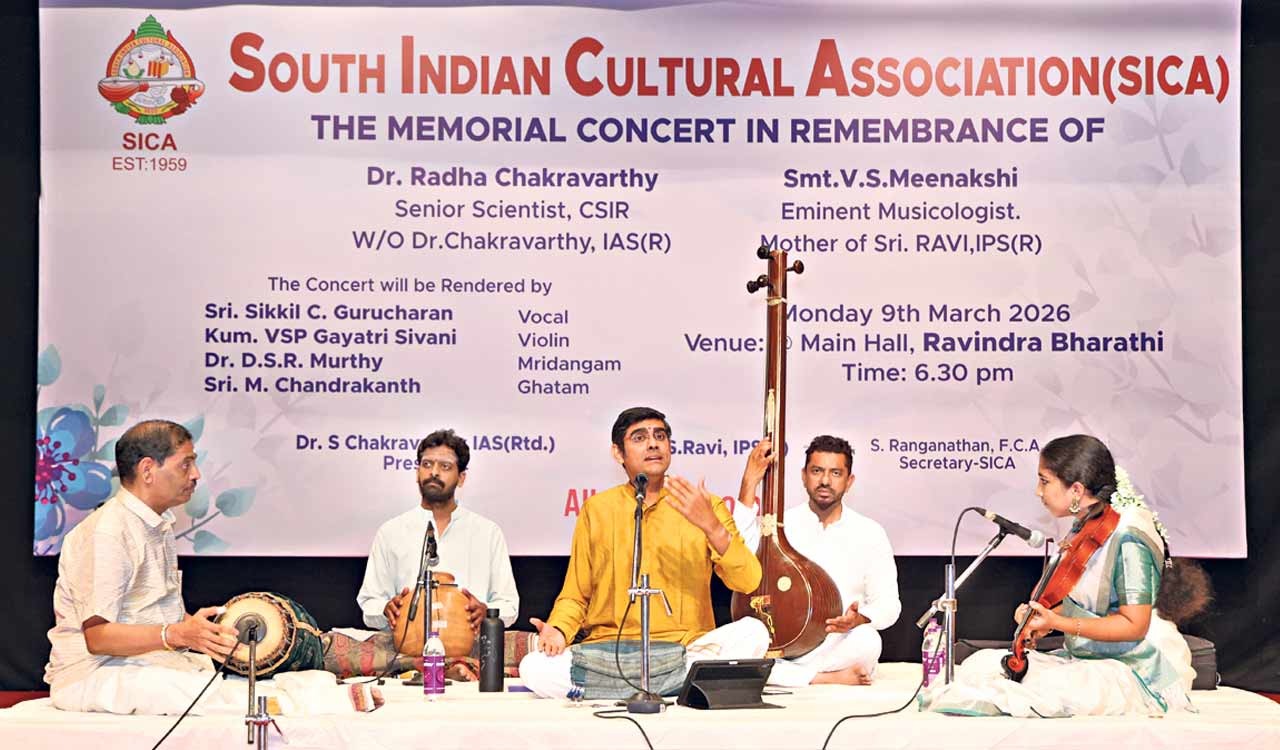 SICA hosts memorial Carnatic concert in Hyderabad