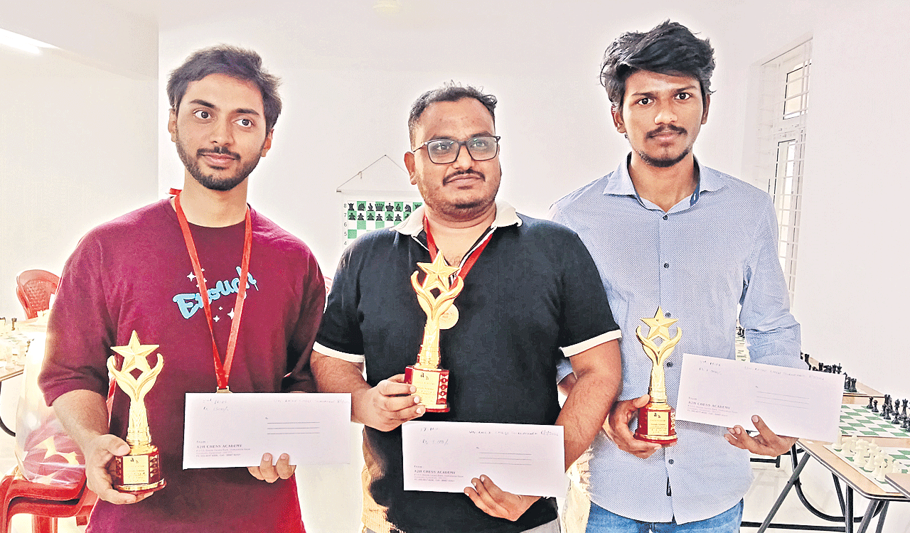 Hyderabad player Sowmith Reddy wins Unrated Chess Tournament at A2H Chess Academy