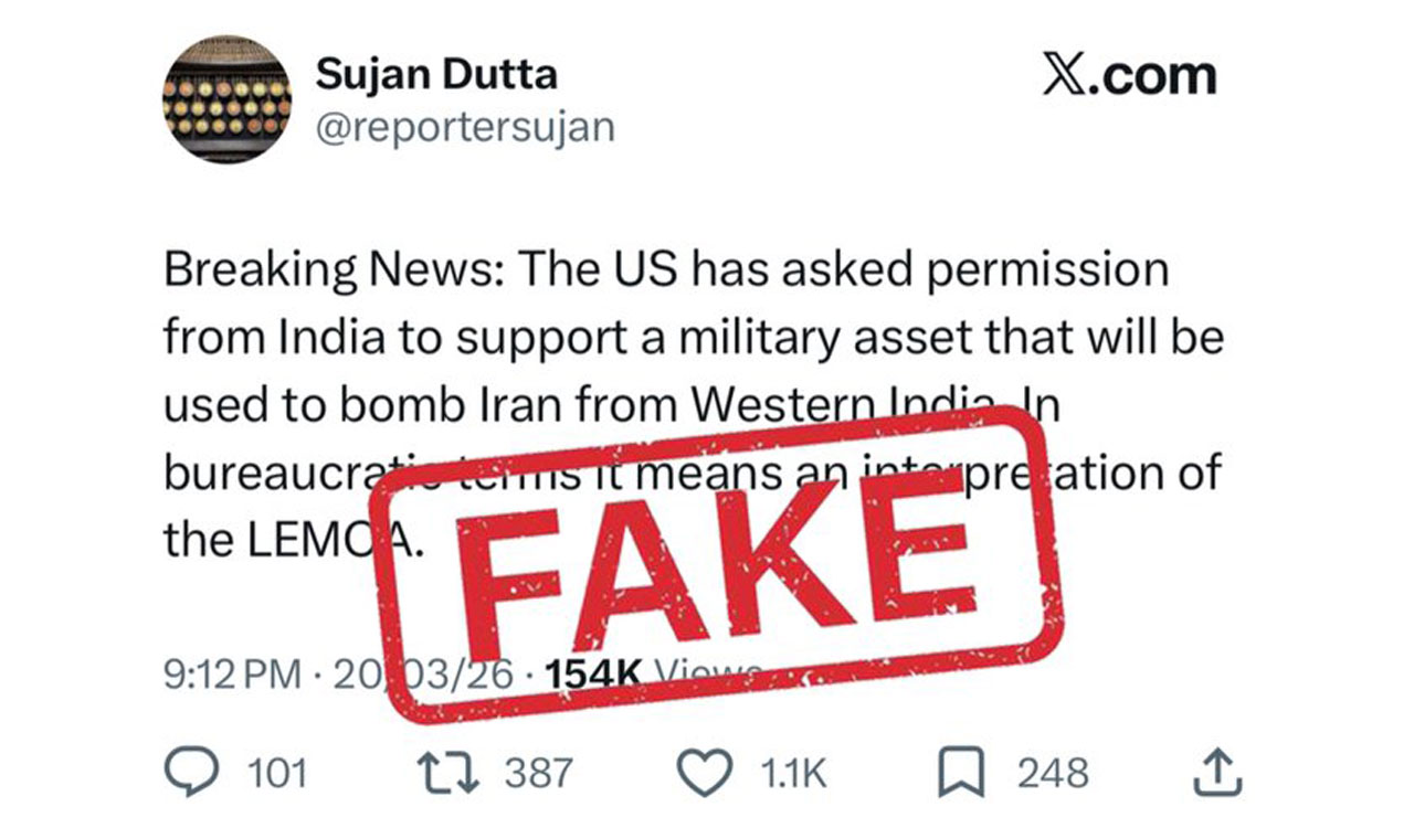 Centre rejects claims of US using LEMOA to launch strikes from India