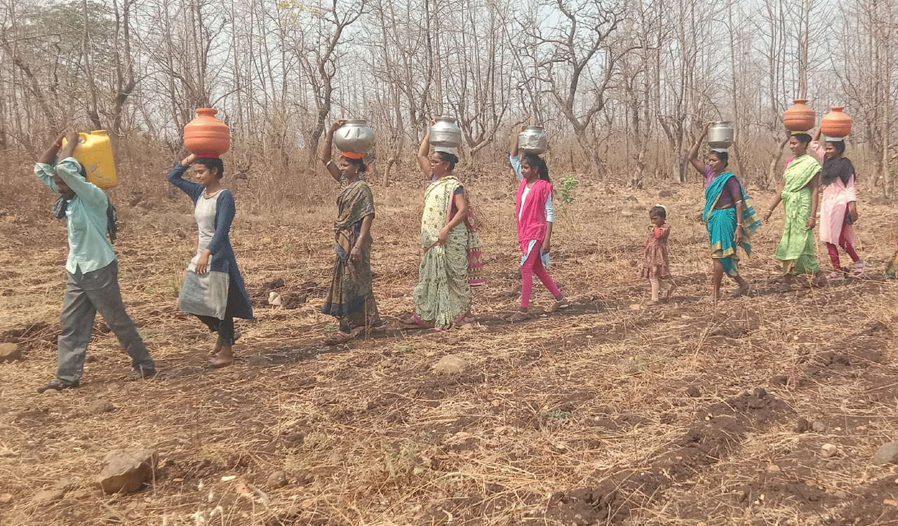 Drinking water crisis stares at 200 habitations in KB Asifabad, Adilabad