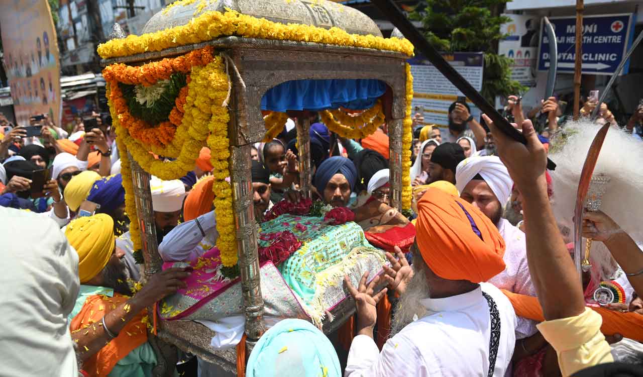 Sikh community celebrates 327th Khalsa Panth Foundation Day in Ameerpet