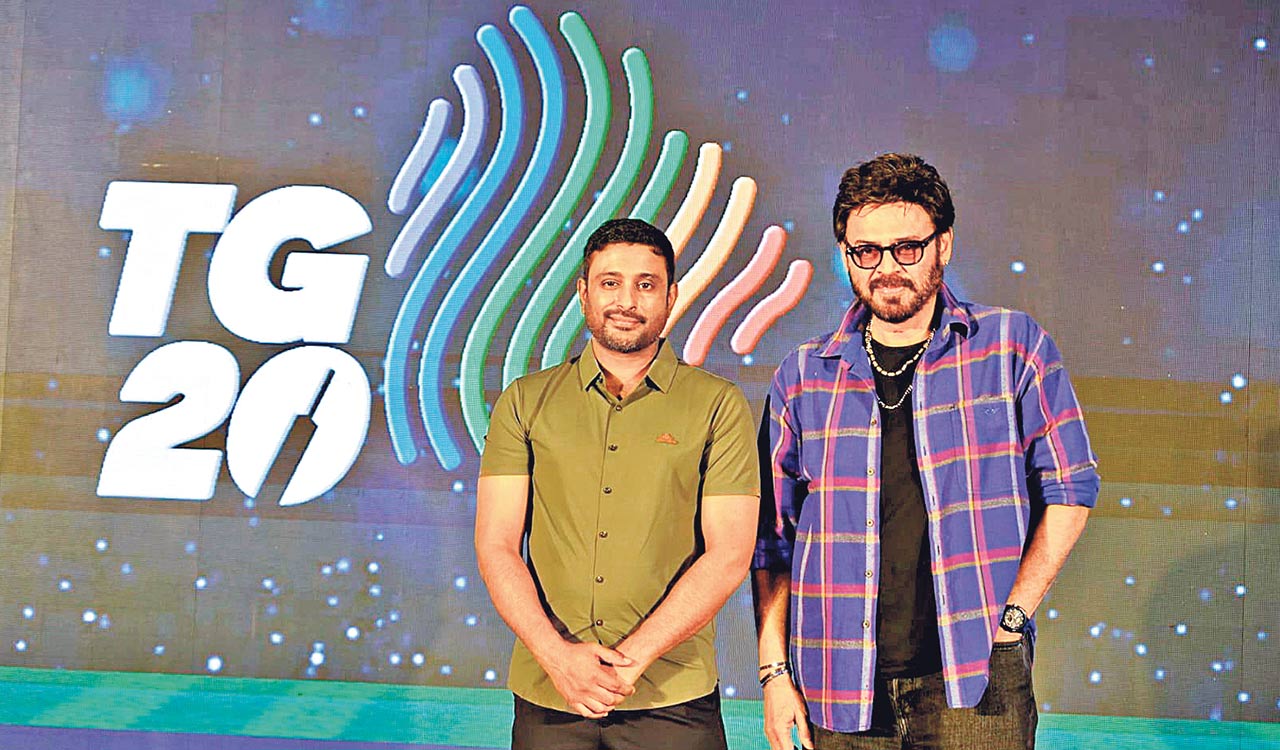Actor Venkatesh unveils TG20 League logo