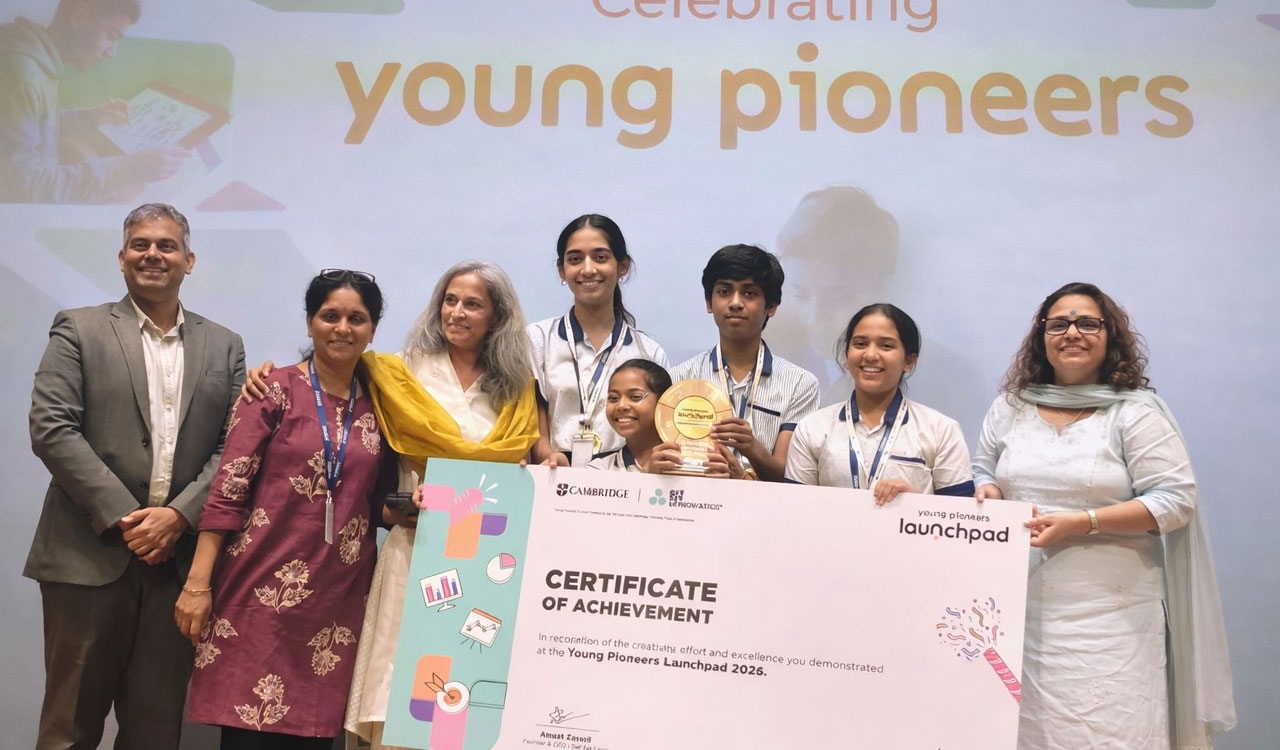 Chirec International School students honoured at Young Pioneers programme