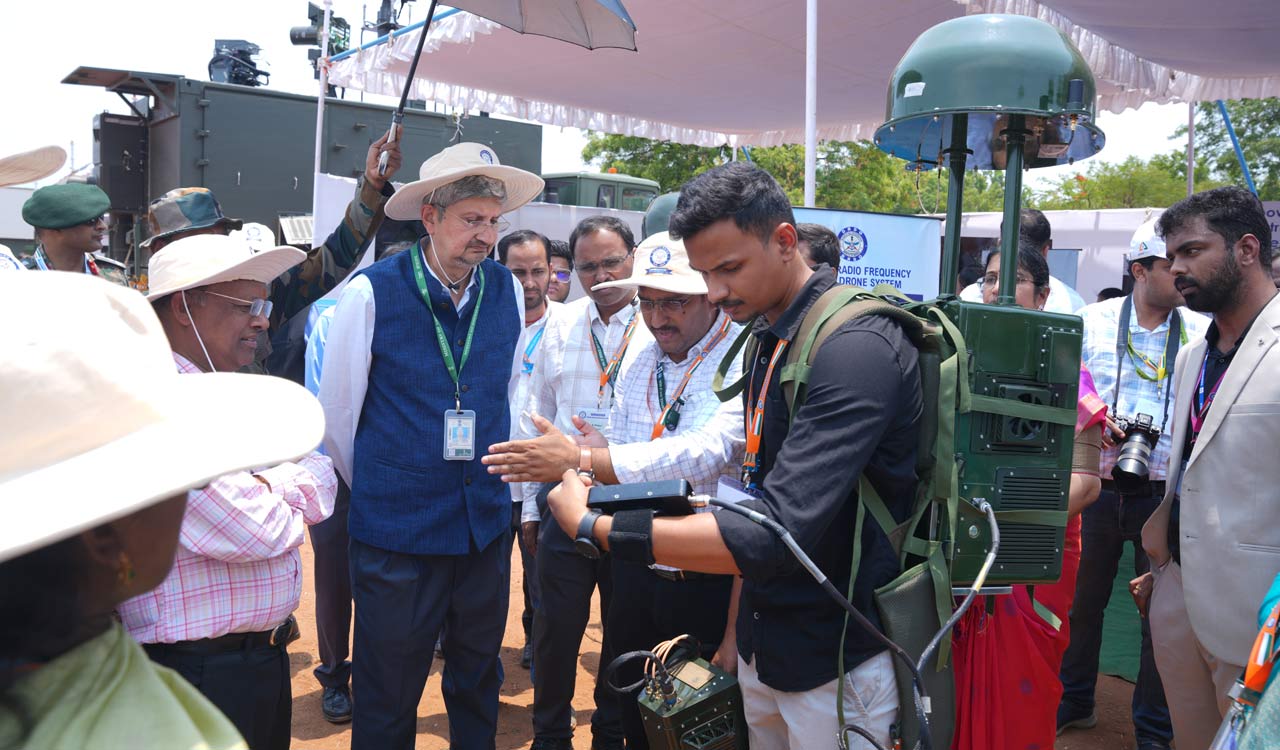 DRDO showcases counter drone tech at Samrakshak in Hyderabad