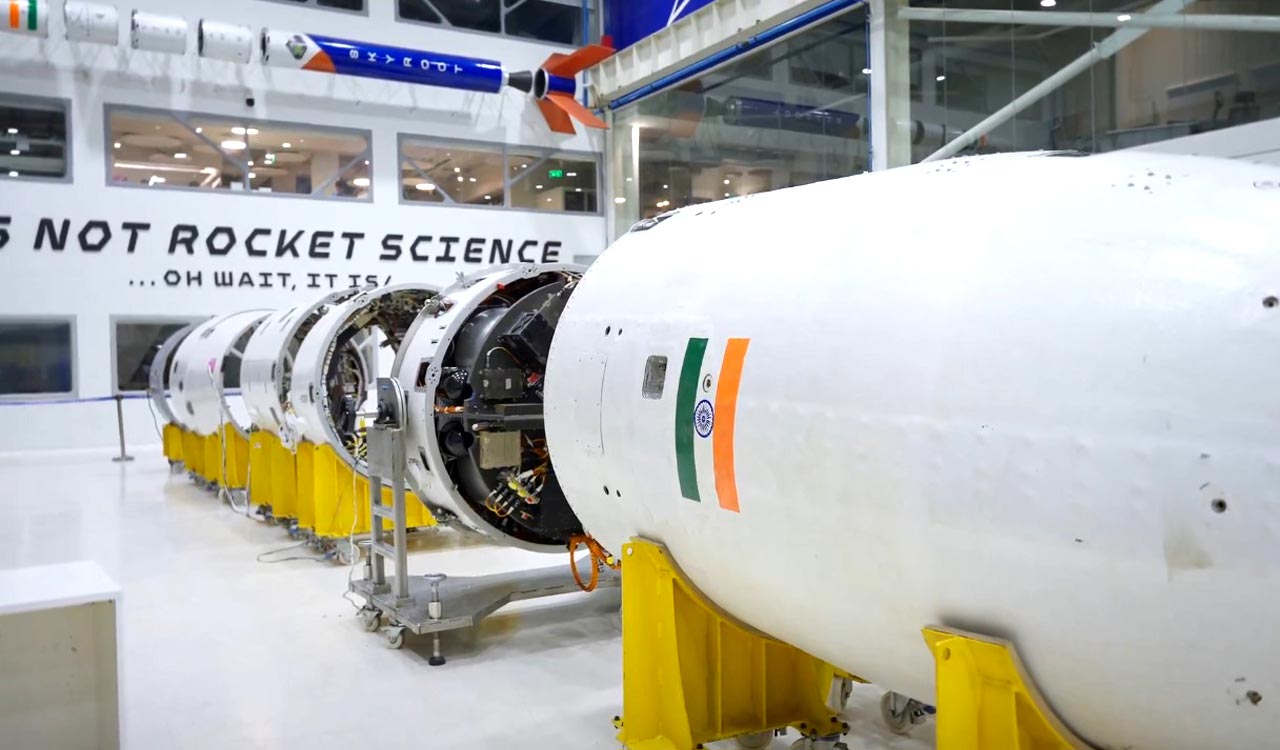 India’s first privately developed rocket begins its journey from Hyderabad
