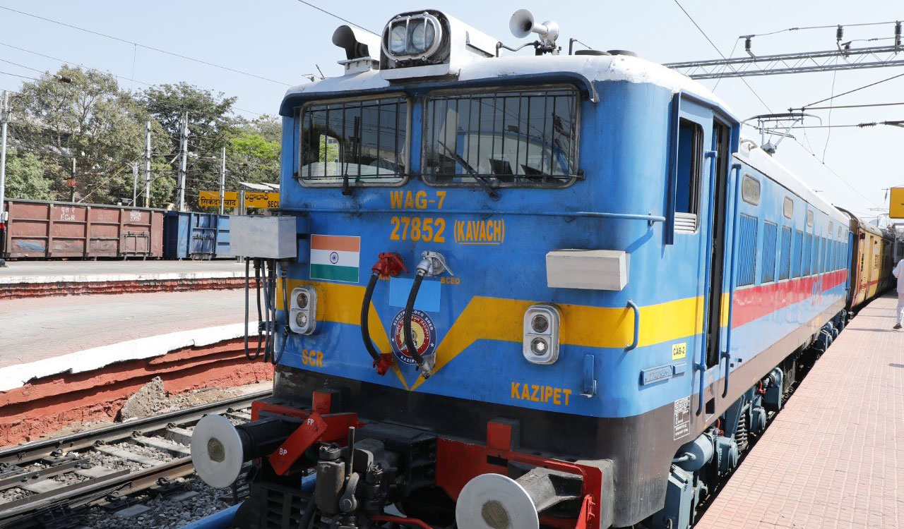 SCR completes 487 Route Km Kavach 4.0 trials, exceeds railway board goal