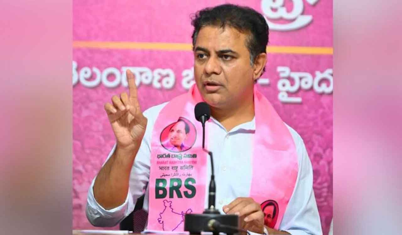 Congress leaders busy with ‘loot-and-stash’ operation across Telangana: KTR