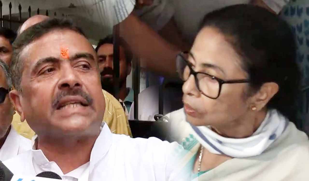  Mamata, Suvendu land in same booth area in Bhabanipur