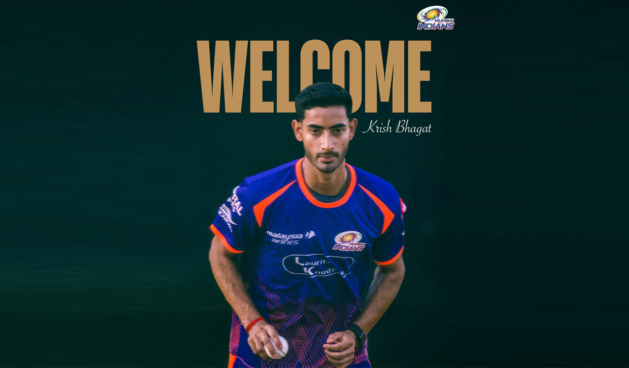 Mumbai Indians sign Krish Bhagat as replacement for injured Atharva Ankolekar