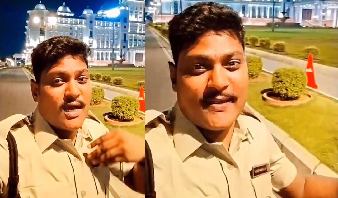Watch: Man booked for impersonating cop, posting misleading reels in Hyderabad