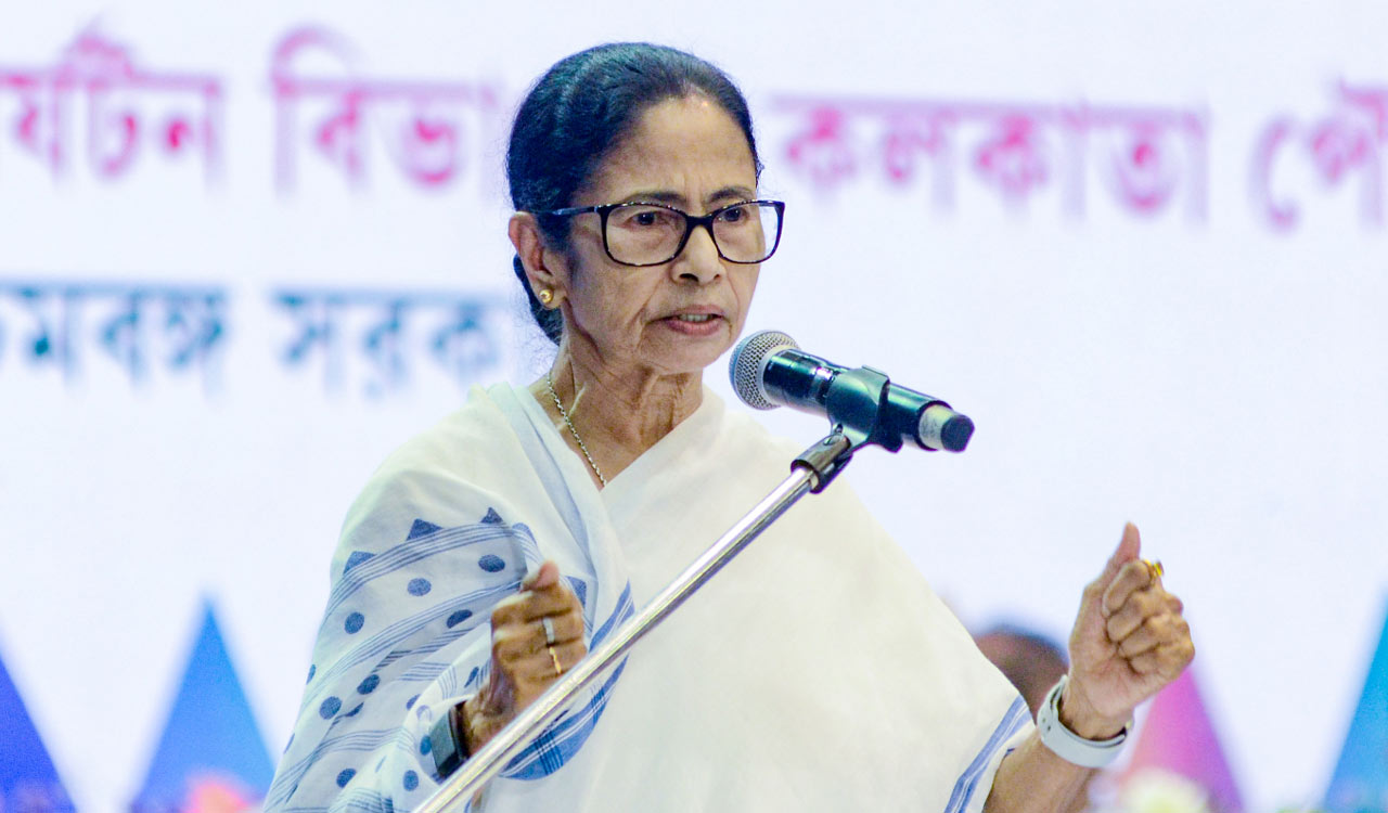 Mamata alleges BJP pressuring TMC candidates ahead of polls