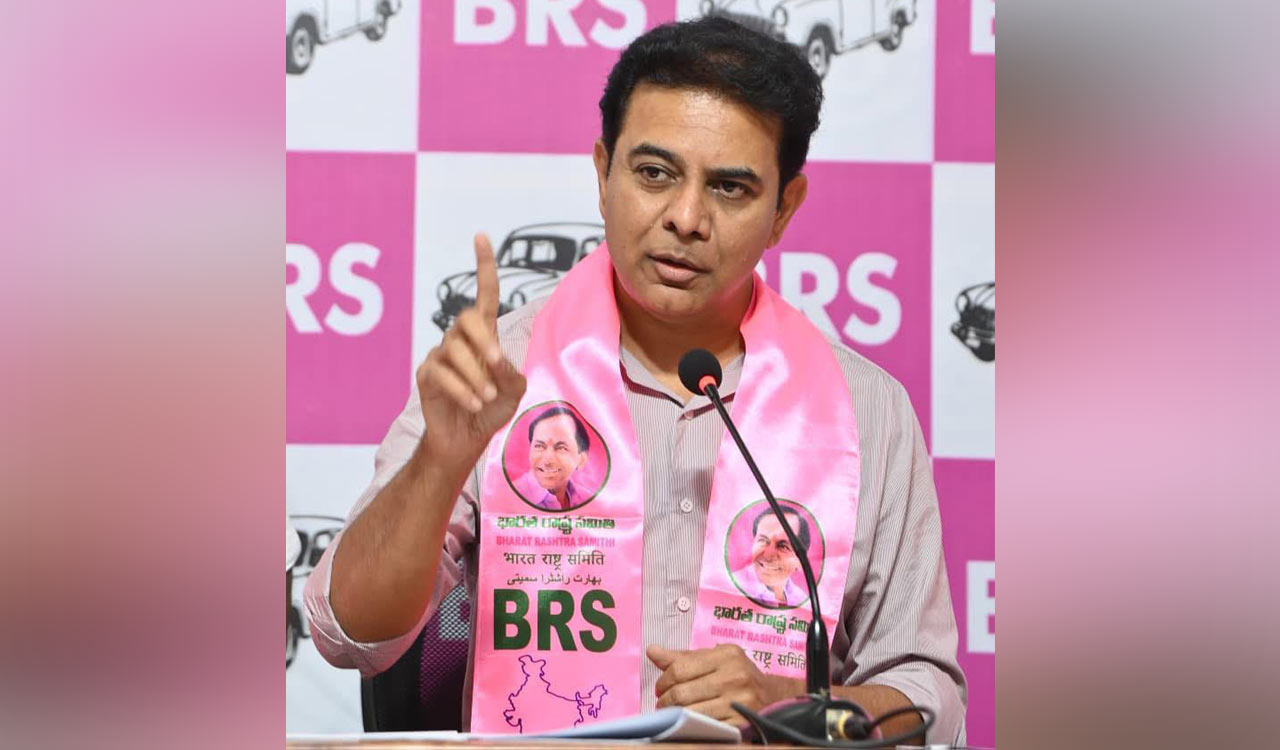 KTR calls for Statewide protests against Congress govt’s failure in crop procurement