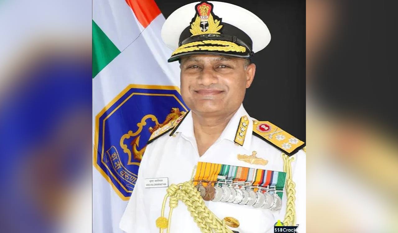 Admiral Krishna Swaminathan takes charge as new Navy chief