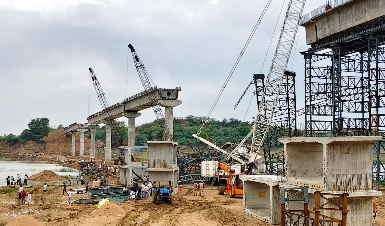Part of under-construction bridge collapses in UP following storm, six labourers killed