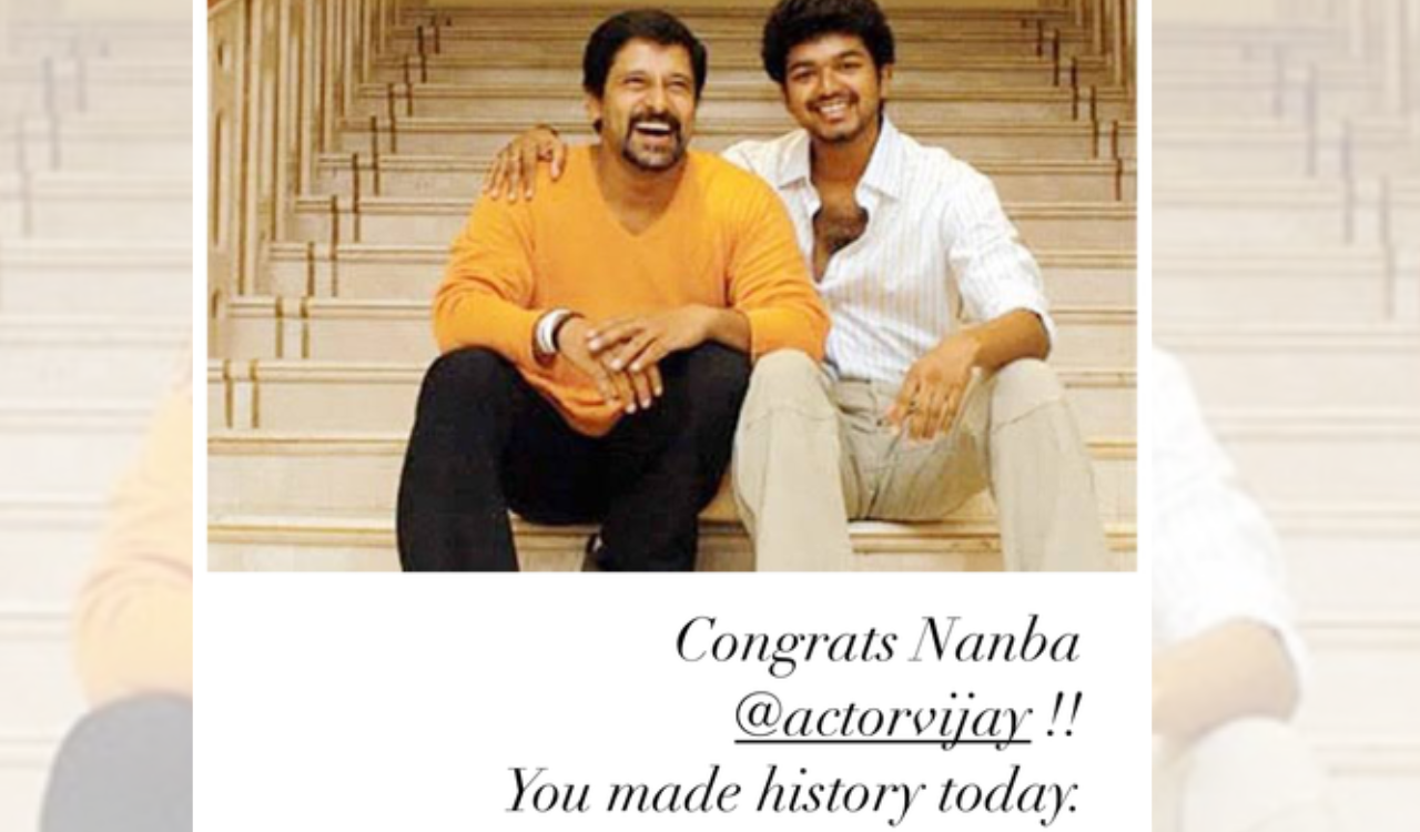 Vikram calls Vijay’s political moment ‘historic’