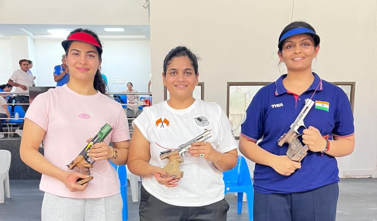 Rahi Sarnobat claims top spot, Manu Bhaker second in women’s 25m pistol T4 finals