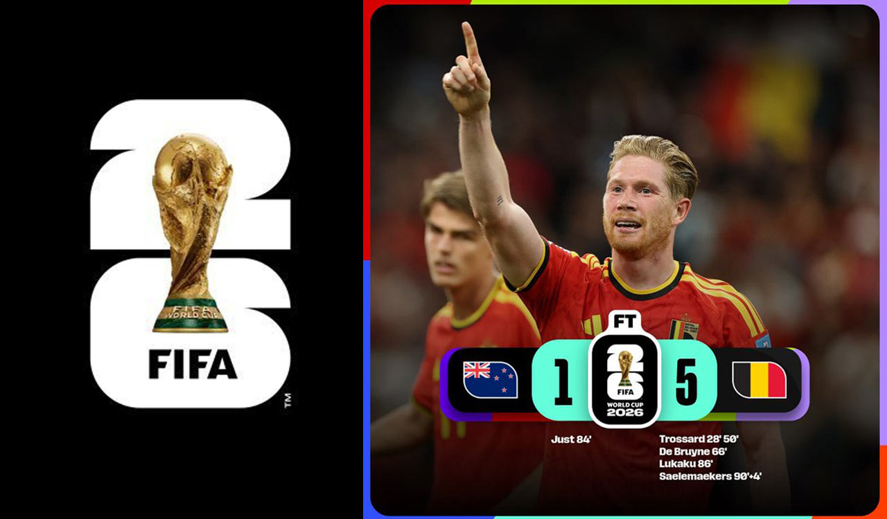 FIFA WC 2026: Belgium beats New Zealand 5-1 to top Group G