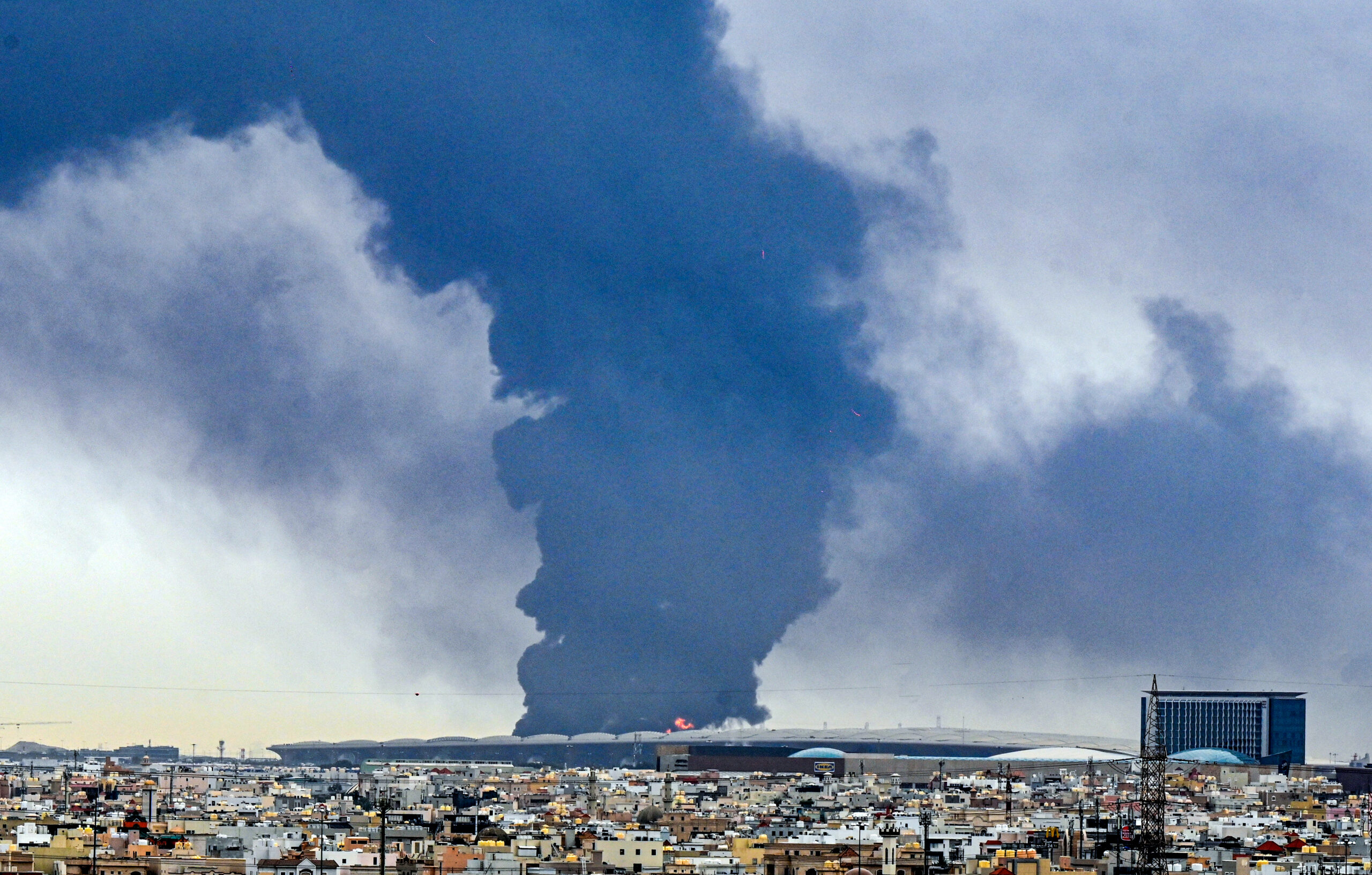 US bombs Iranian military sites; Kuwait hit by drone, missile fire
