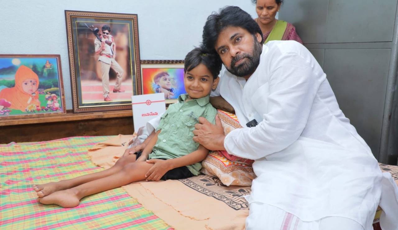 Andhra Deputy CM Pawan Kalyan meets bedridden fan battling rare ailment