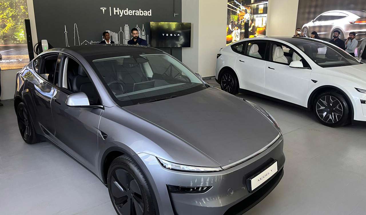 Tesla opens first Hyderabad experience centre, launches new Model Y variants