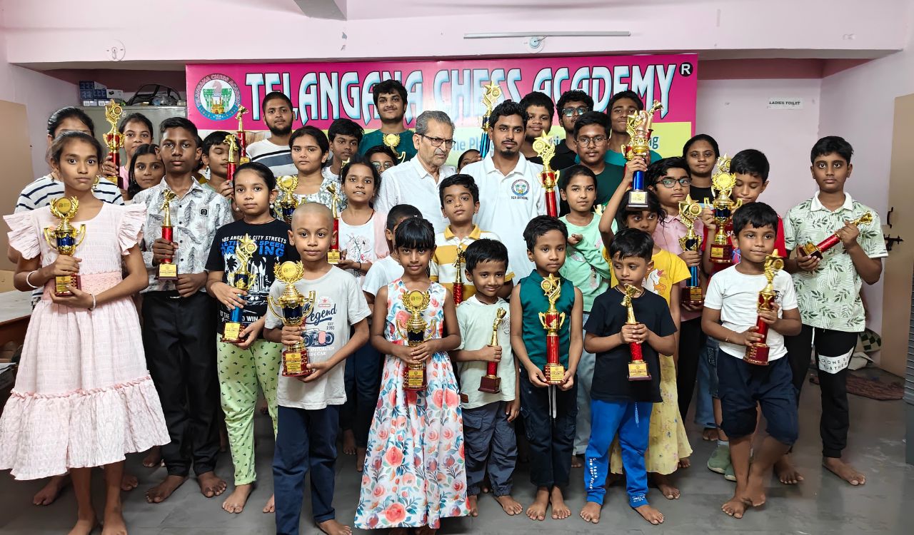 Kovidh Kushal Reddy, P. Lasya win under-18 titles at Telangana chess academy tournament